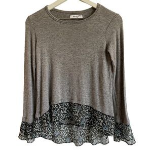Bailey44 Tulle Hem Sweater, Size XS